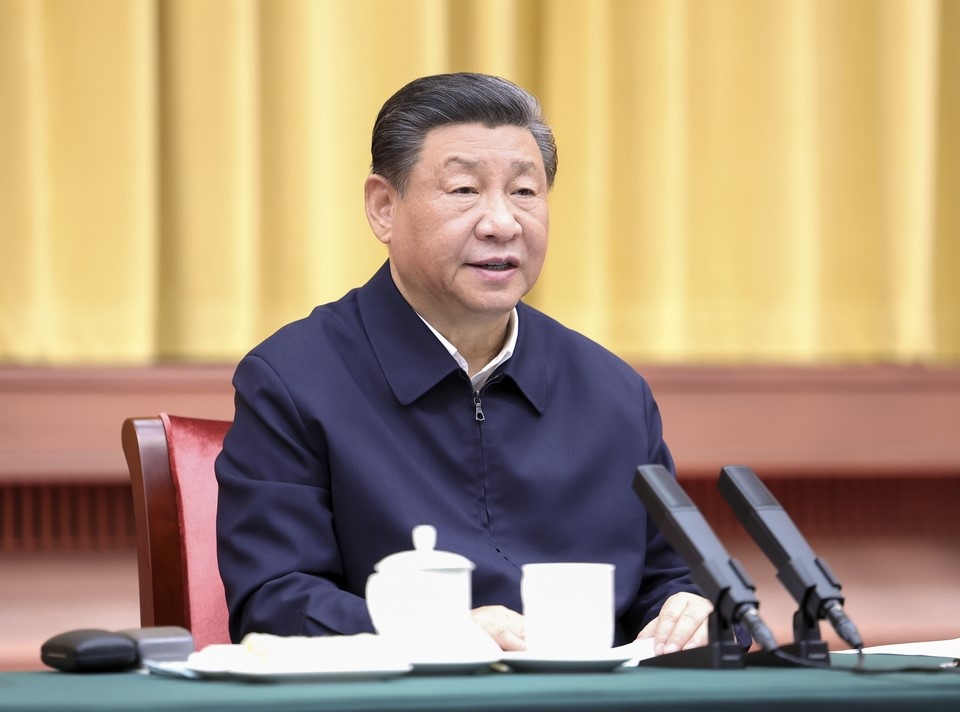 2024年3月20日下午，中共中央總書記、國家主席、中央軍委主席習(xí)近平在湖南省長沙市主持召開新時代推動中部地區(qū)崛起座談會并發(fā)表重要講話。新華社記者 鞠鵬 攝 