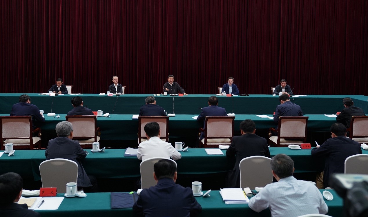 2019年5月20日至22日，中共中央總書記、國家主席、中央軍委主席習(xí)近平在江西考察，主持召開推動中部地區(qū)崛起工作座談會并發(fā)表重要講話。新華社記者 謝環(huán)馳 攝 